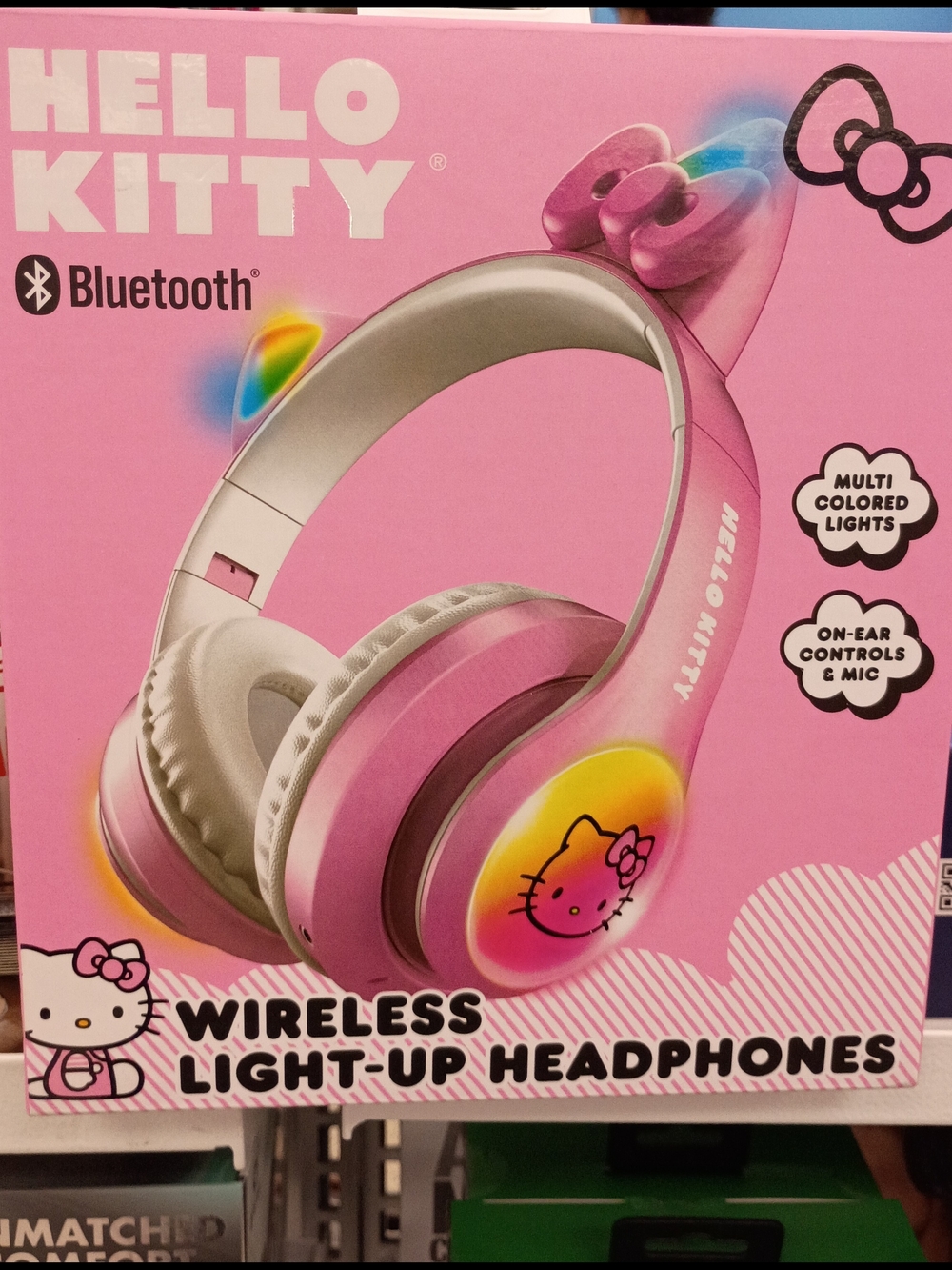 Hello Kitty Pink Wireless Light-Up Headphones